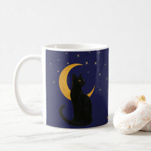Mug Watcher of the Night - Carte Chat Noir Halloween