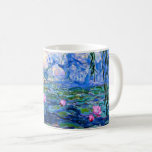 Mug Water Lilies, 1919, par Claude Monet,<br><div class="desc">Water Lilies,  1919 célèbre peinture de Claude Monet,  avec couleur coordonnée couleurs solides rose-violet et bleu Monet,  prêt à se mélanger et à se marier.</div>