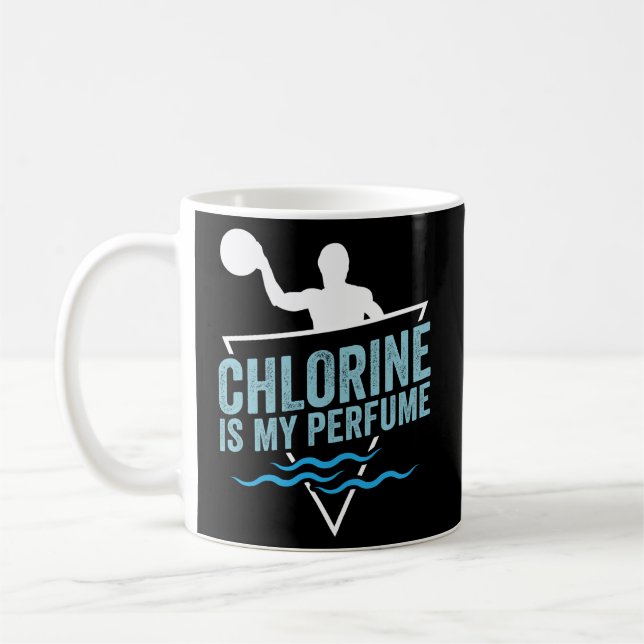 Mug Water Polo Chlorine Est Mon Parfum Waterpolo Playe (Gauche)