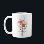 Mug Watercolor Birth Flower Rose Custom<br><div class="desc">Celebrate a special connection with our Watercolor Birth Flower Personalized Mug. Featuring a floral illustration that represents the unique beauty of their birth month, this mug blends artistic flair with everyday functionality. The soft, ethereal watercolor textures pop against the crisp ceramic, creating a piece that feels more like a work...</div>