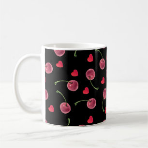 Mug Watercolor Cherry Heart