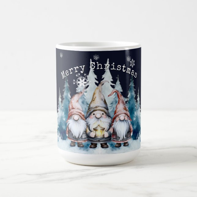 Mug Watercolor Christmas Gnomes (Centre)