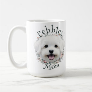 Mug Watercolor Maltese et Floral Wreath