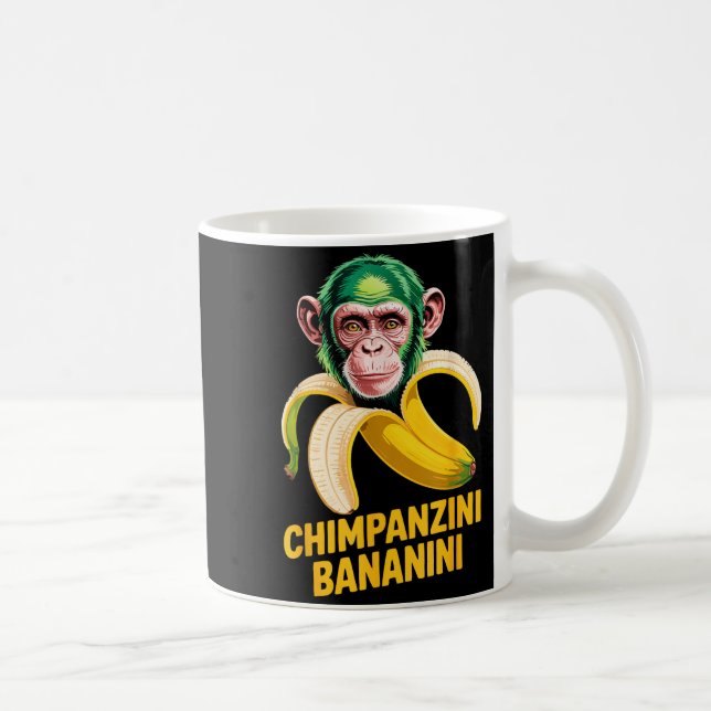 Mug Watercolor Monkey Meme Italian Brainrot Chimpanzin (Droite)
