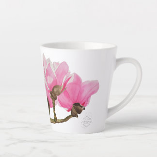 Mug watercolor painting Magnolia