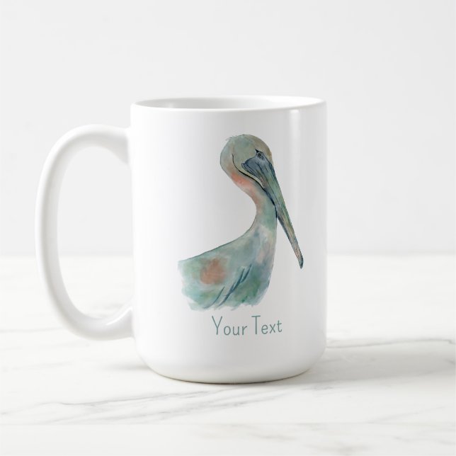 Mug Watercolor Pelican (Gauche)