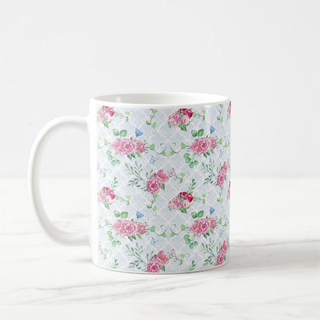 Mug watercolor peony (Gauche)