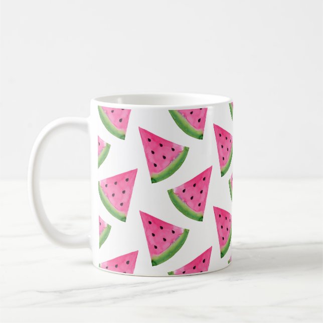 Mug Watercolor Watermelon Motif (Gauche)