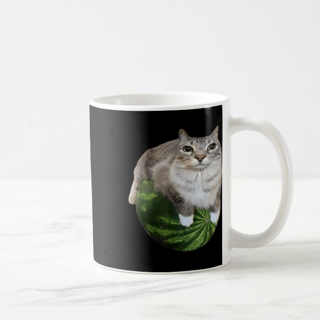 Mug Watermelon Cat Silly Cat Meme (Droite)