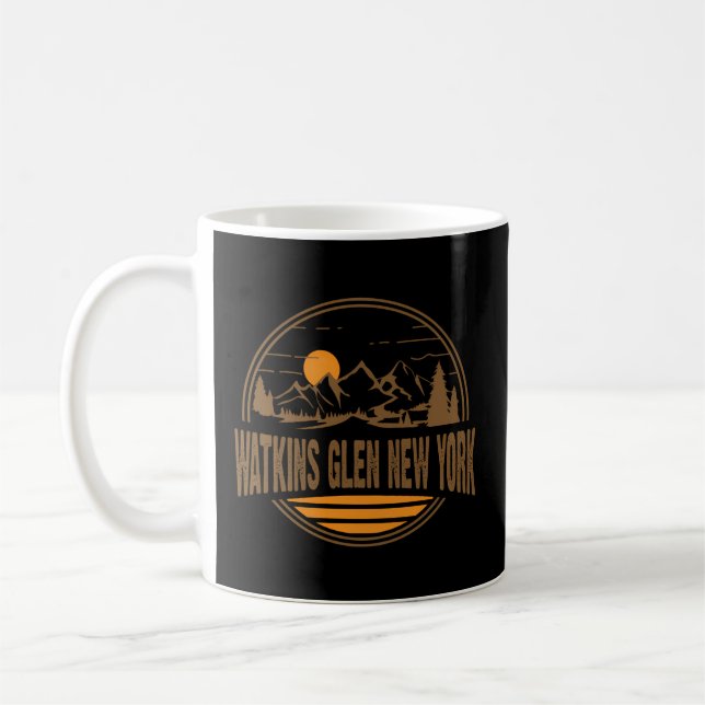 Mug Watkins Glen New York Mountain Imprimer (Gauche)