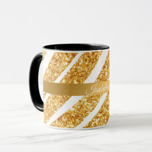 Mug Wave Sea Gold Parties scintillant Boho Popular Col