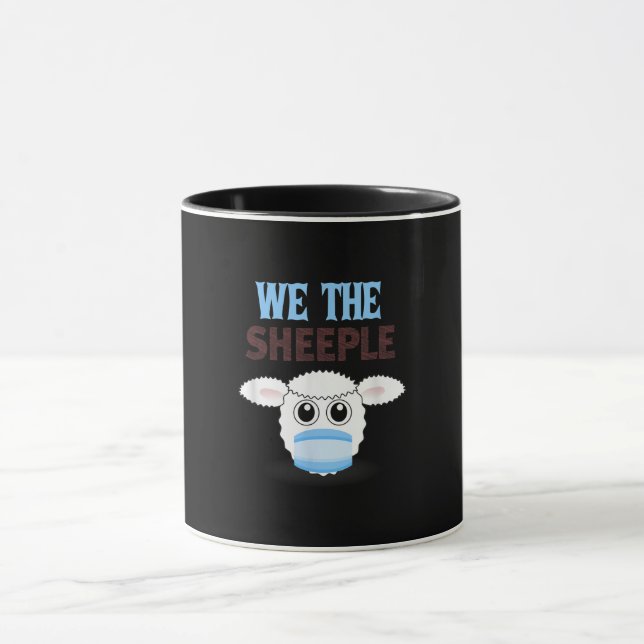 Mug We are the sheeple | shsheep witmasmask (Centre)