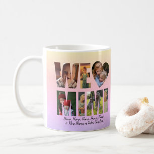 Mug We Love Heart MIMI Ajouter Photos Noms Texte