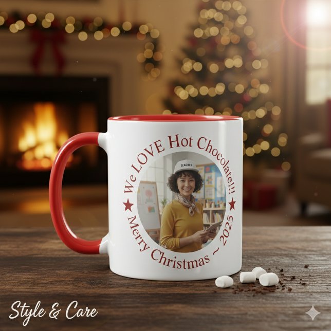 Mug We LOVE Hot Chocolate Festive Personalized (We LOVE Hot Chocolate Festive Personalized Mug)