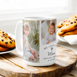 Mug We Love You Mom Childrens Photo Collage