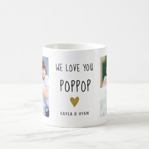 Mug We Love You PopPop 3 Photo Collage Grand-père