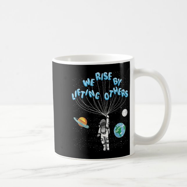 Mug We Rise Motivational Quote - Clic Fit, Short Sleev (Droite)