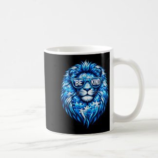 Mug Wear Blue Autism Awareness Puzzle Lion Be Kind Men