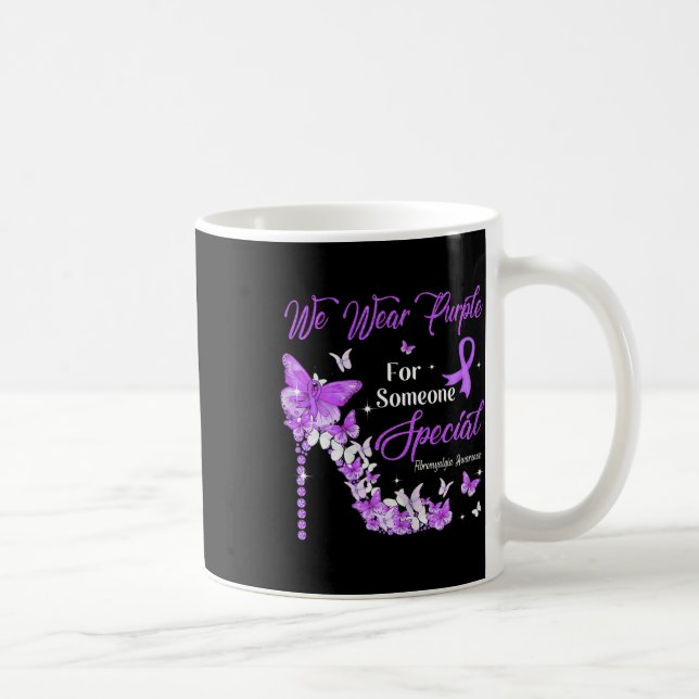 Mug Wear Purple Butterflies Fibromyalgia Awareness (Droite)
