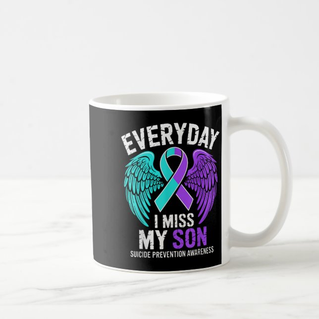 Mug Wear Teal &amp; Purple I Miss My Son Suicide Preve (Droite)
