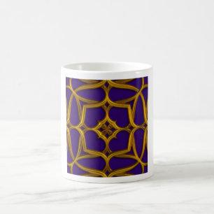 Mug Weave Celtique Or Sur Arrière - plan Violet