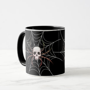 Mug Web éffrayant Halloween Skull Spider