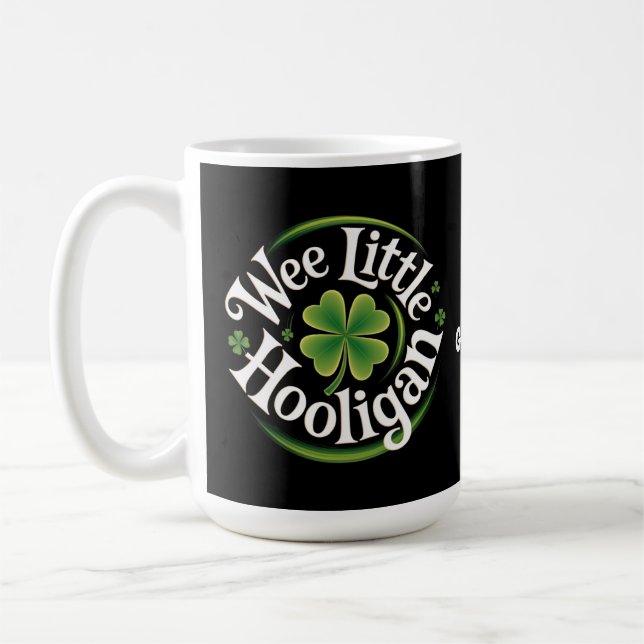 Mug Wee Little Hooligan St. Patrick's Day Funny Irish (Gauche)