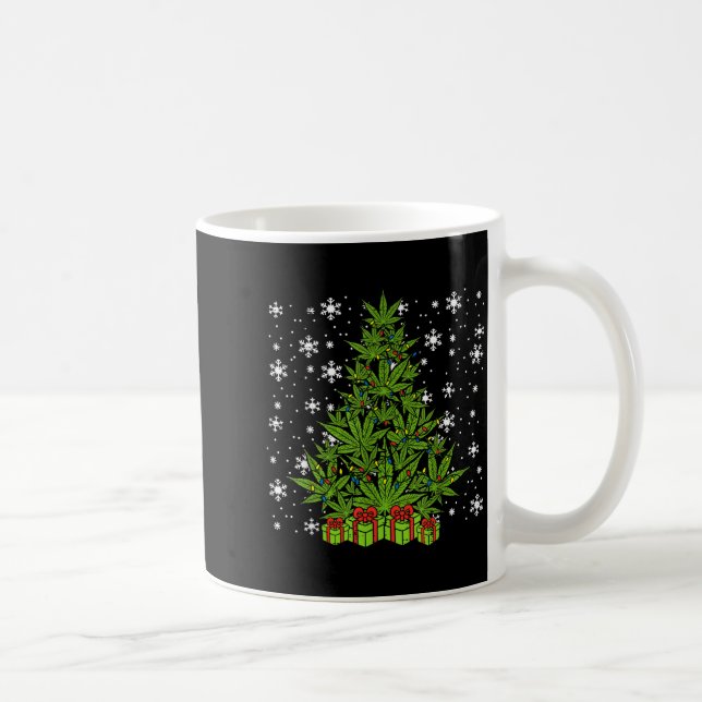 Mug Weed Christmas Tree Funny Xmas T Men Women  (Droite)