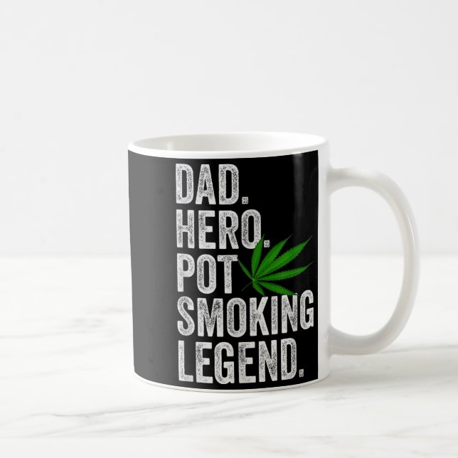 Mug Weed Dad Shirt Funny Stoner Christmas T Smoker Hum (Droite)