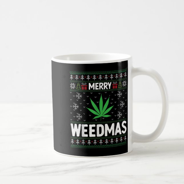 Mug Weed Merry Weedmas Xmas Smoking  (Droite)