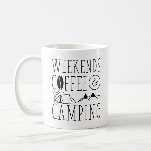 Mug Week-End Café Et Camping (Gauche)