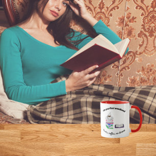 Mug Week-end parfait - Livres, café, pas de drame