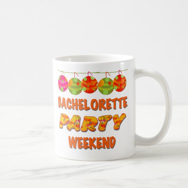 Mug Week-end tropical de partie de Bachelorette (Droite)