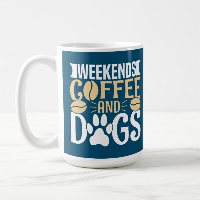Mug Week-ends Café et Chiens (Gauche)