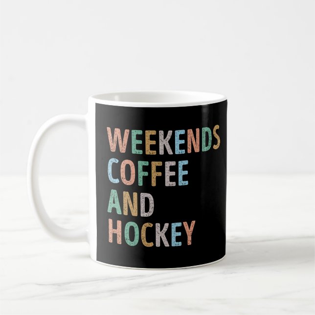 Mug Week-ends Café et maman de hockey (Gauche)