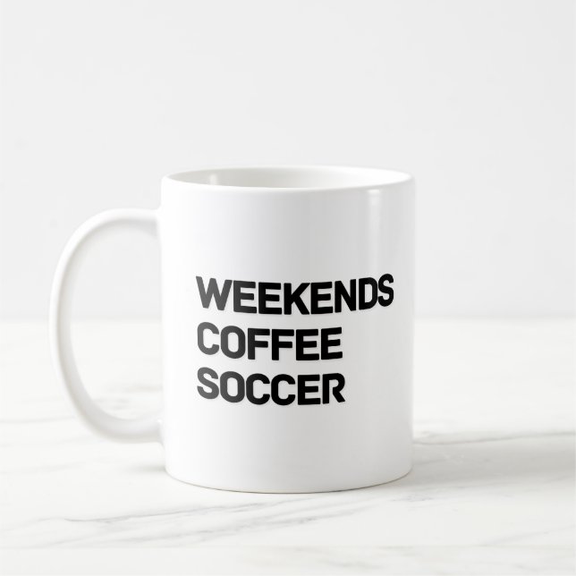 Mug Week-ends Café & Football Confort Couleurs (Gauche)