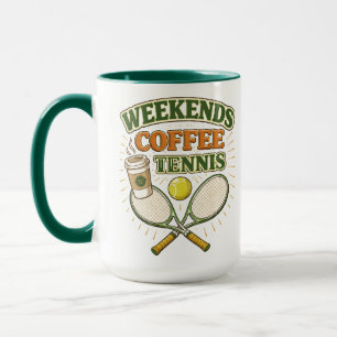 Mug Week-ends Café Tennis – Parfait pour les amoureux