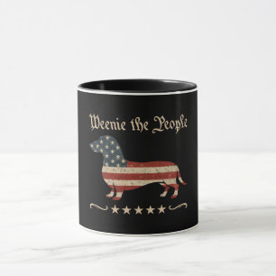 Mug Weenie Le Peuple Dachshund 4 juillet