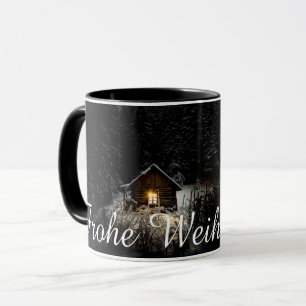 Mug Weihnachtsgrüße mit Hexenhaus