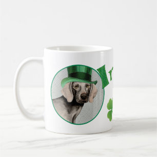 Mug Weimaraner de la Saint Patrick