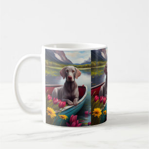 Mug Weimaraner sur une pédale : une aventure Pittoresq