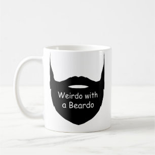 Mug Weirdo avec un Beardo, Mug Drôle, Mug Barbu,