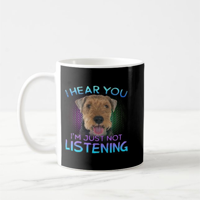 Mug Welsh Terrier Je vous entends ne pas écouter (Gauche)