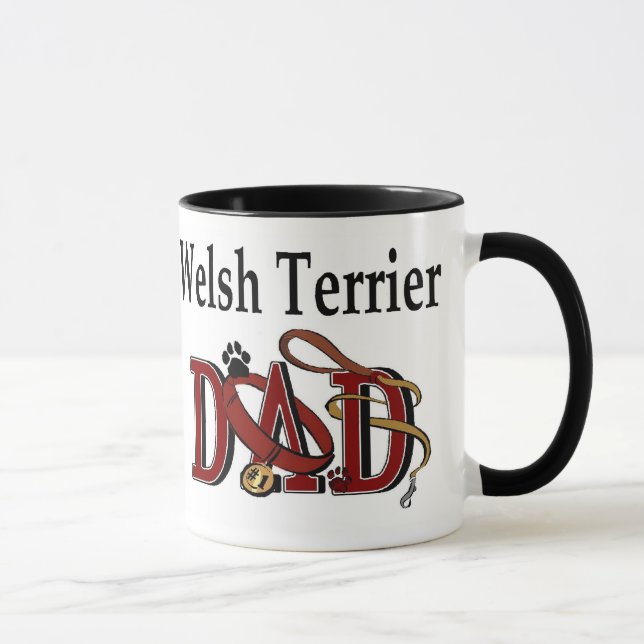 Mug Welsh Terrier Papa Cadeaux (Droite)