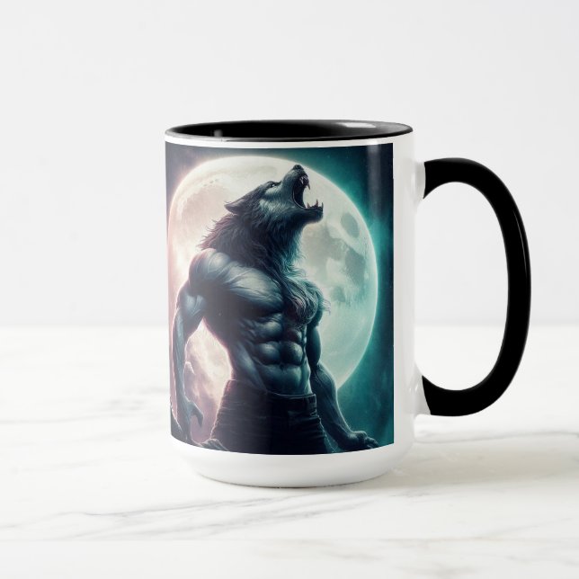 Mug Werewolf Romance Reader Ajouter un nom Cadeau Coff (Droite)