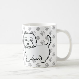 Mug West Highland White Terrier Cartoon Chien & Paws