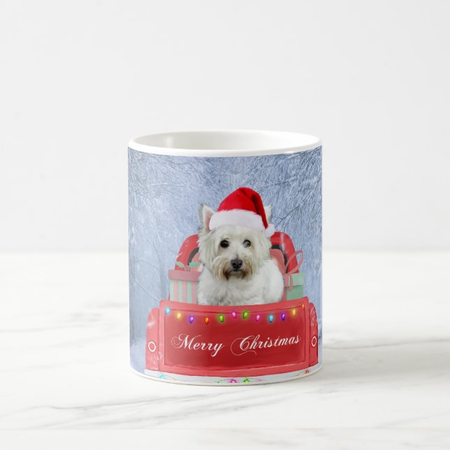 Mug West Highland White Terrier Dog dans un camion de  (Centre)