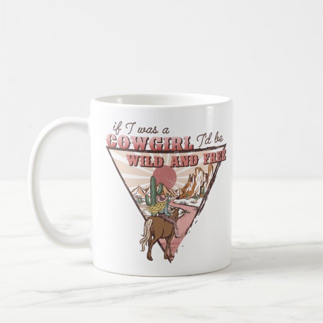 Mug Western Country Cowgirl (Gauche)
