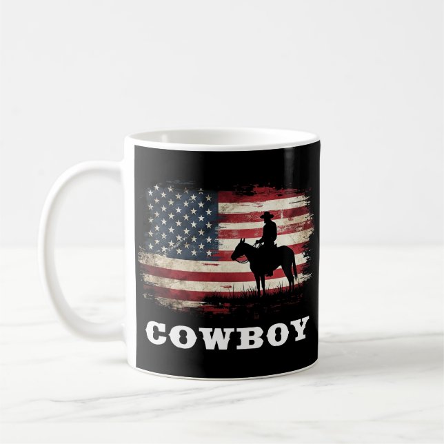 Mug Western Country Men Rodeo Southern Retro Cowboy (Gauche)