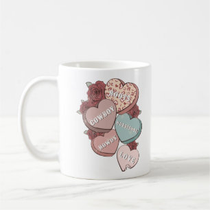 Mug Western Country Saint Valentin Coeurs